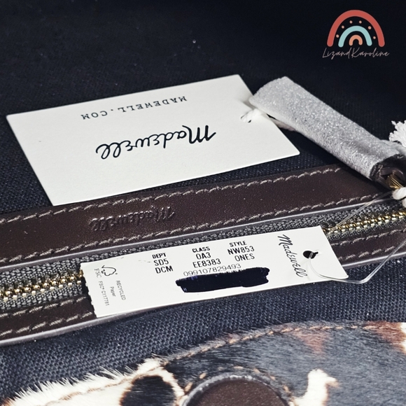 New! Madewell The Mylie Shoulder Bag in Leather Calf Hair Cow Print - Picture 14 of 16